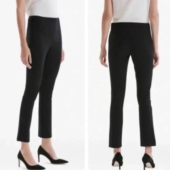 MM Lafleur Black Foster Pant 1X Stretch Office Business Casual Capsule Old Money - Picture 1 of 11